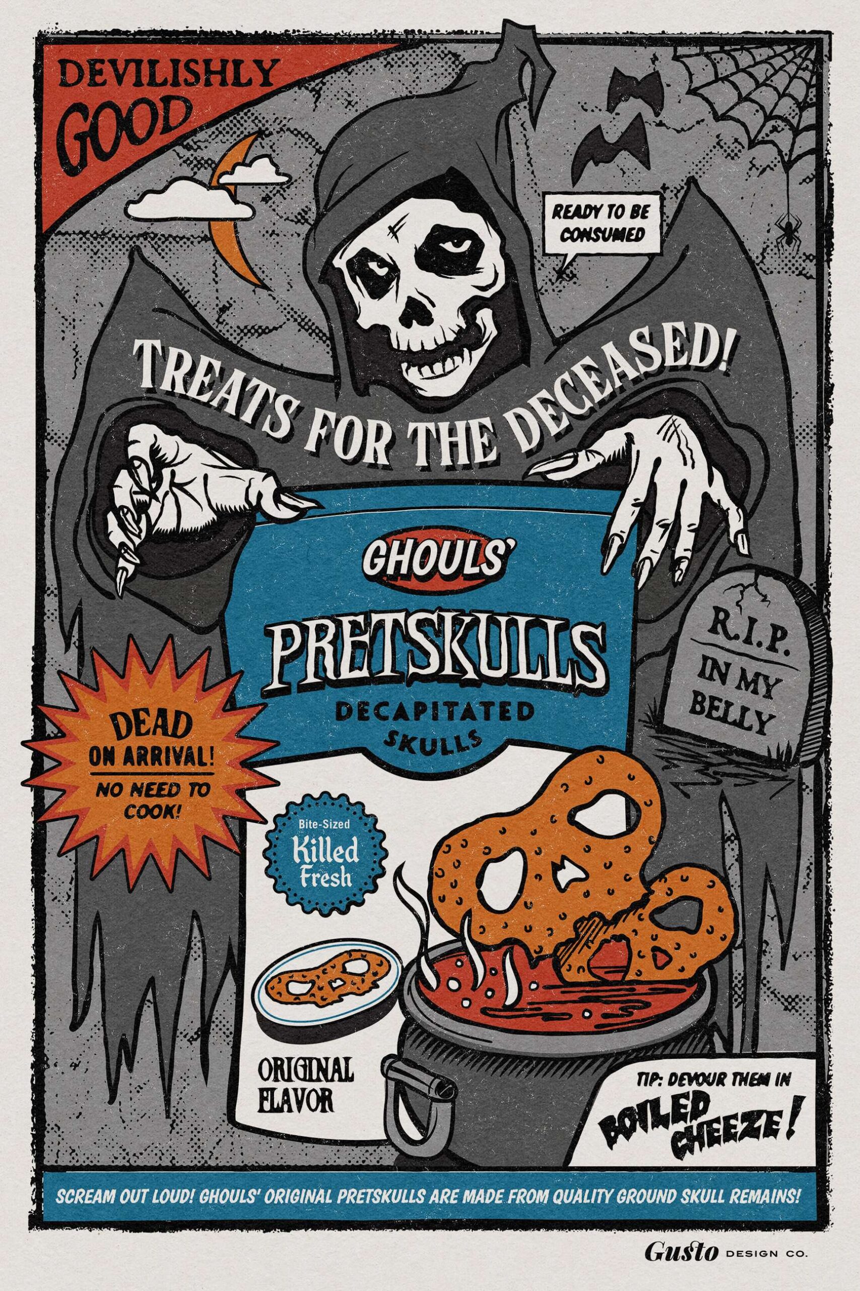 No. 10 | Vintage Spook Movie Posters Tribute: Pretskulls